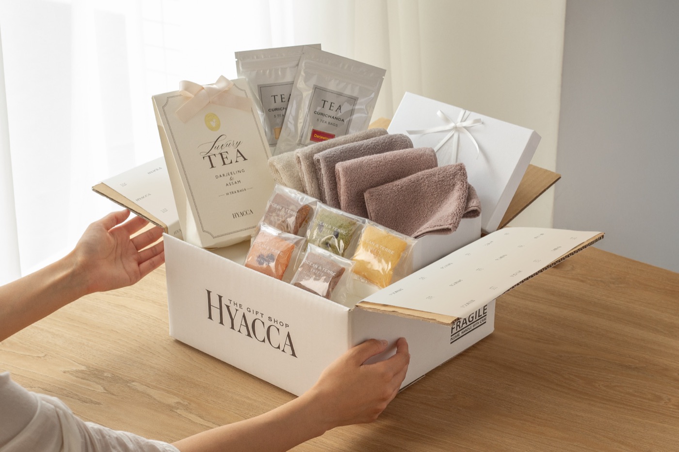 HYACCAの引出物ギフトボックス